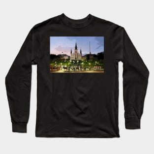 Jackson Square Evening New Orleans Long Sleeve T-Shirt